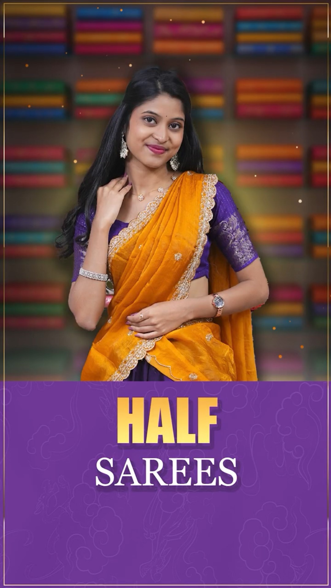 Half Sarees at She Needs Saree World | Latest Traditional Half