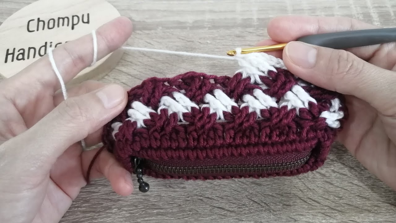 Super Easy Crochet Coins Purse With Zipper🔥🔥Celtic Weave Stitch🔥🔥🔥