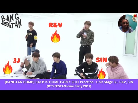 1st Reaction To: [BANGTAN BOMB] 613 BTS HOME PARTY 2017 Practice - Unit Stage - 3J, R&V, SIN