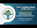 Basics of Fundamental Analysis of Stocks: Part2
