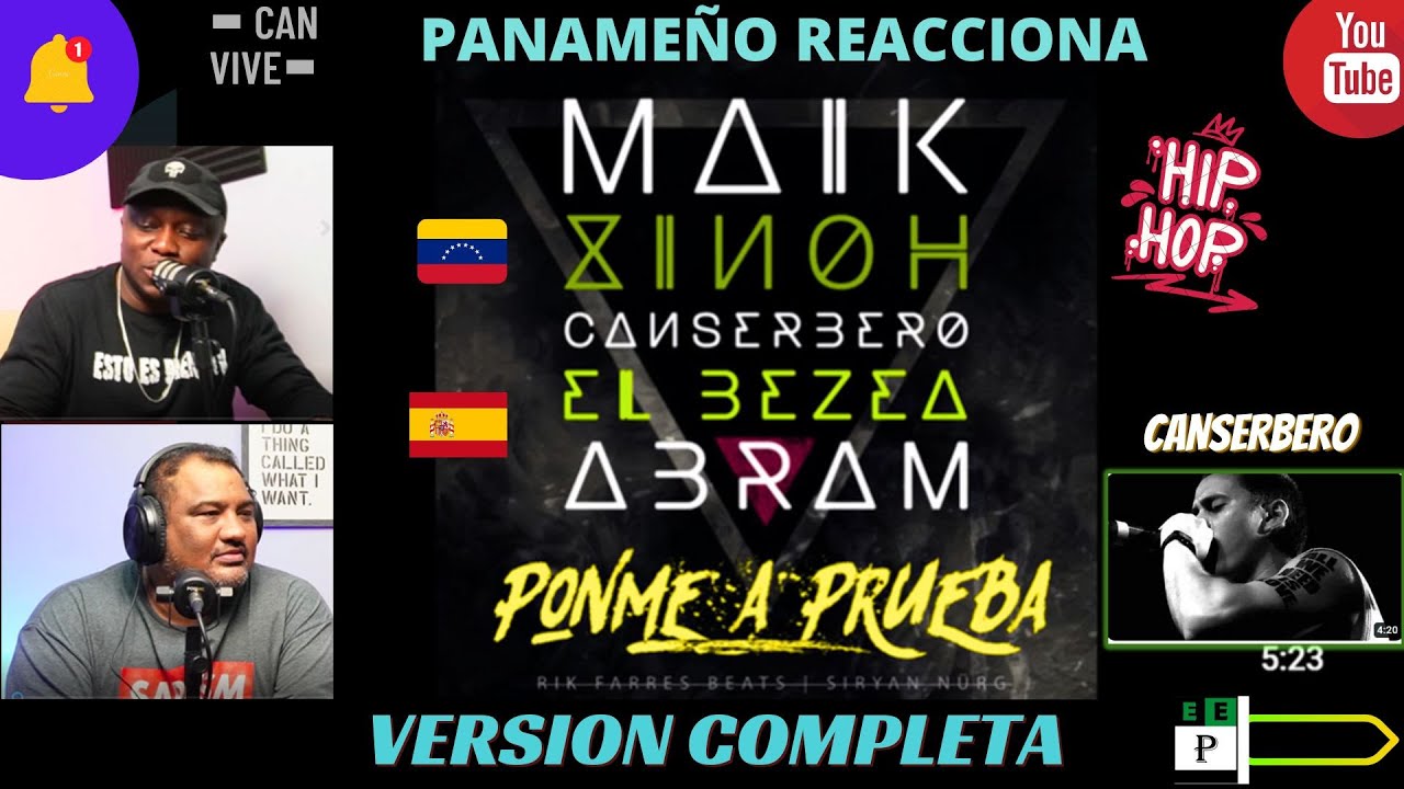 CANSERBERO - PONME A PRUEBA - VERSION COMPLETA |PANAMEÑO REACCIONA|            