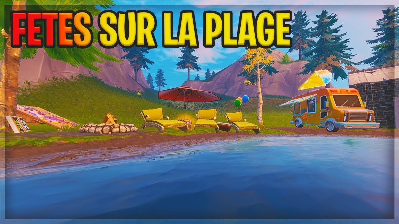 Danser A Differentes Fetes Sur La Plage Fortnite Defis 14 Jours D Ete - 