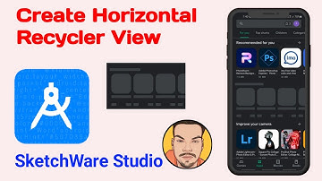 How To Create Horizontal Recycler View In SketchWare Studio|Hindi|AndroidBulb
