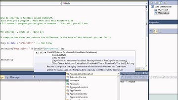 Visual Basic Tutorial - DateDiff Function