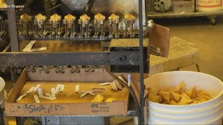 New World Bakery shows how it makes fortune cookies