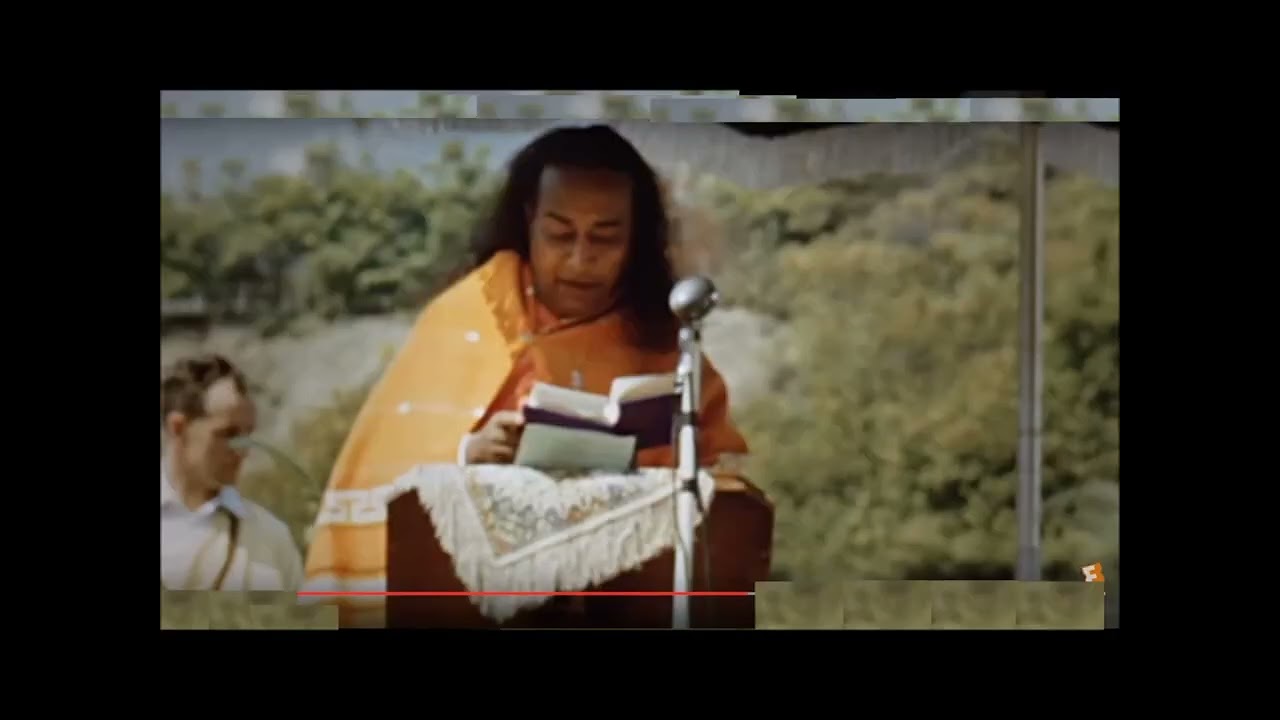 P. Yogananda with his voice at Easter service in lake shrine (Part II)