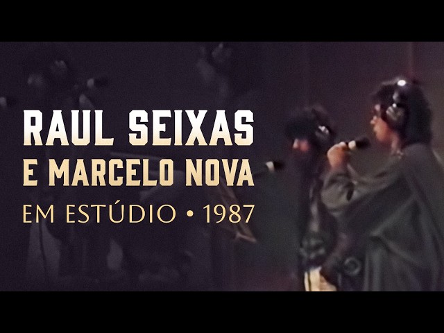 Raul Seixas e Marcelo Nova gravando 