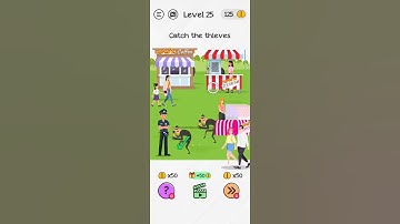 #Shorts Brain Dom Game Challenge 2022 | level 25 | Catch the thieves