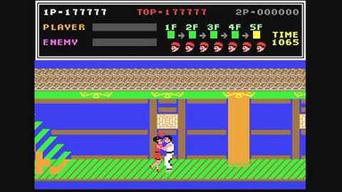 Commodore 64: Kung fu Master game ending by Data East