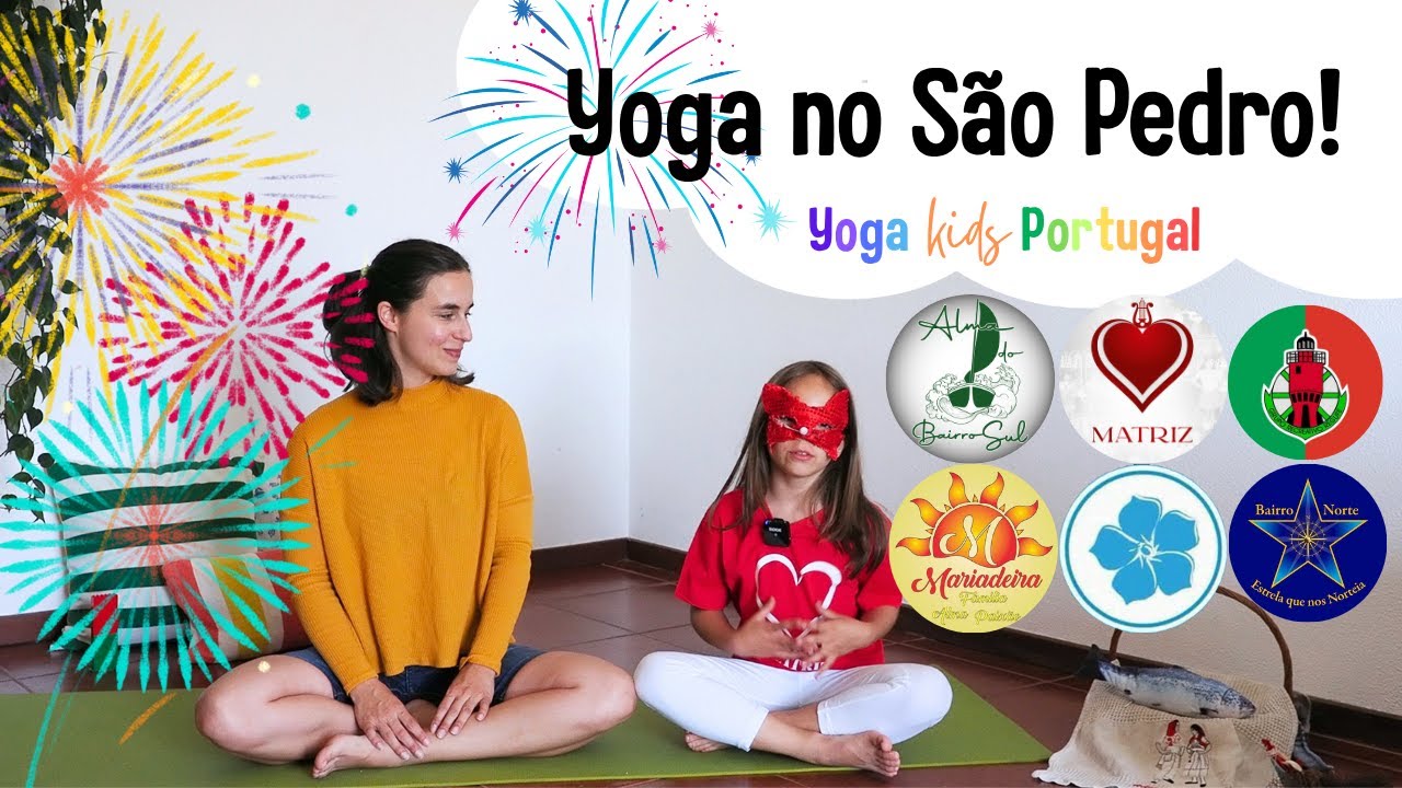 Aula de Yoga Criativa para Crianças Inspirada num Santo Popular