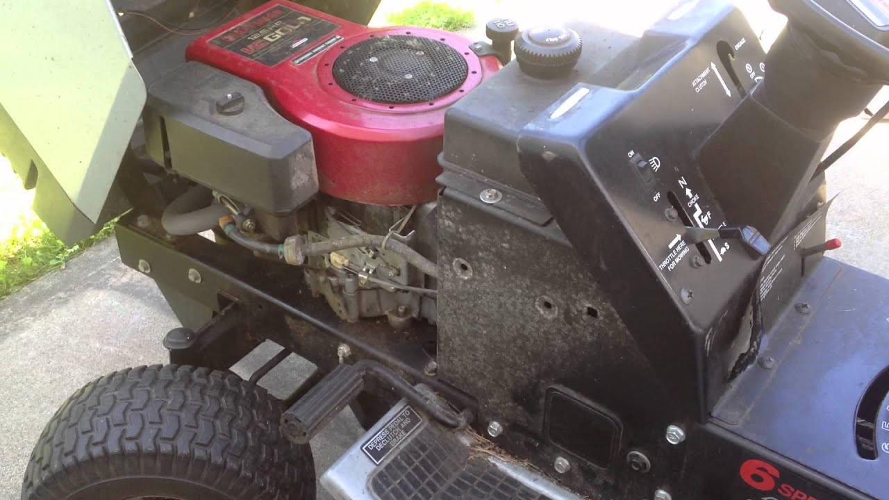 1991 craftsman LT4000 lawn Tractor.MOV - YouTube