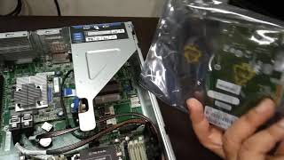 Install Parts on HP server - ethernet card, smart array card and battery on HP Server G10