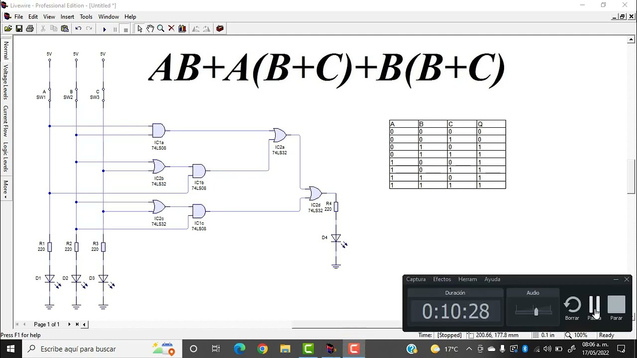 Tabla De Verdad Algebra Boleana
