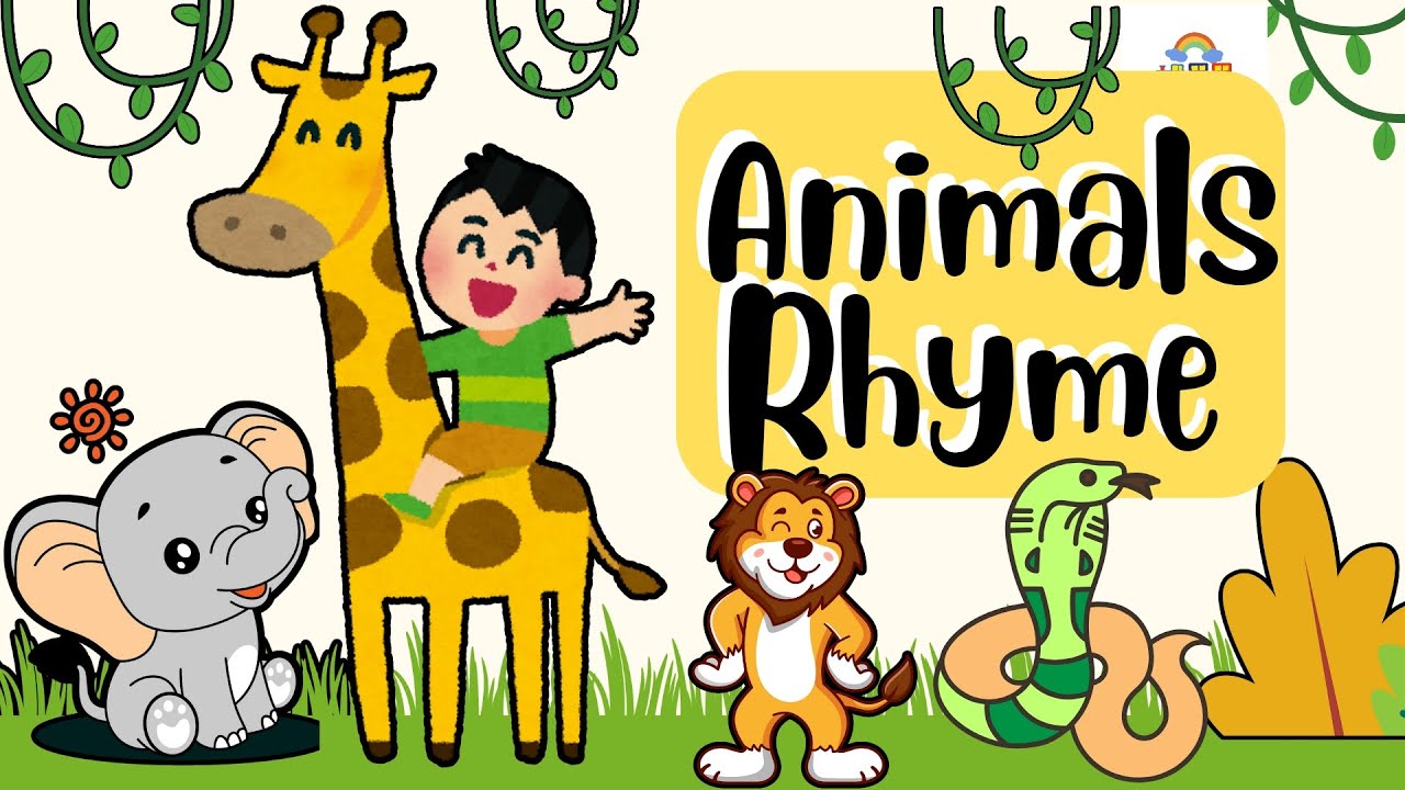 Let's Learn with Animals! Fun Rhyme Song for Kids Learning 🐾 | Sing Along & Discover!