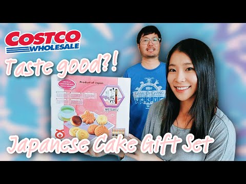 Costco Japanese Cake Review! Marukyo Meisaku Japanese cakes gift set| Japanese Sweets taste test