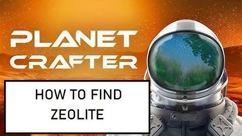 How To Find ZEOLITE in Planet Crafter (Late game crafting material)