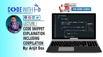 Code Snippet Explanation including Compilation in C | Code with Coffee | ft. Arijit Das