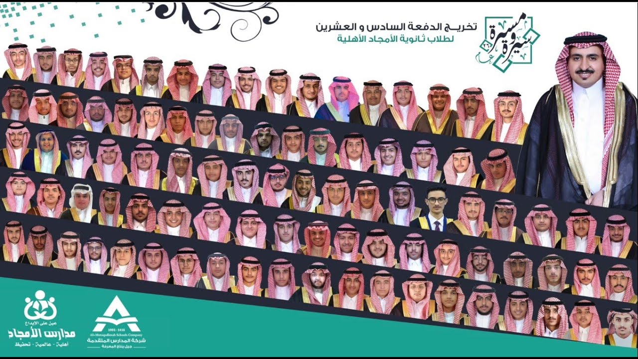 تخريـــج الدفعة السادس و العشرين لطلاب ثانوية الأمجاد الأهلية للعام الدراسي ١٤٤٢/١٤٤١هـ