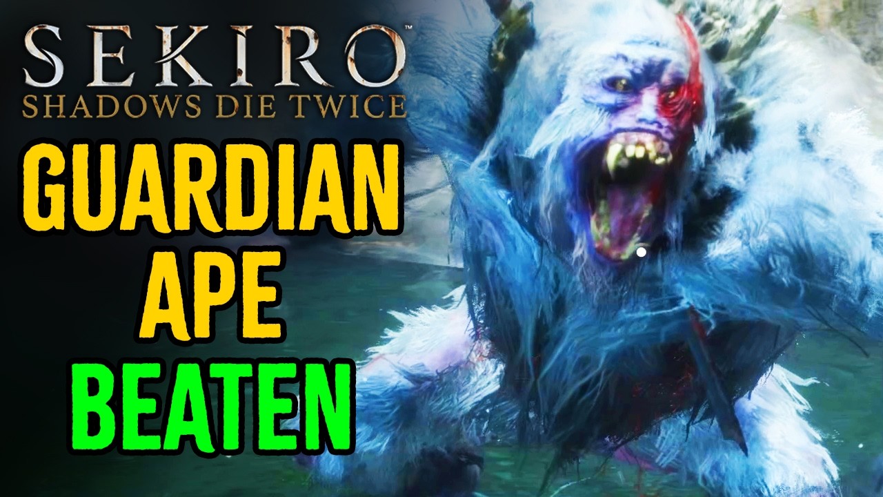 Beating Guardian Ape Boss Fight Gameplay | Sekiro Shadows Die Twice ...