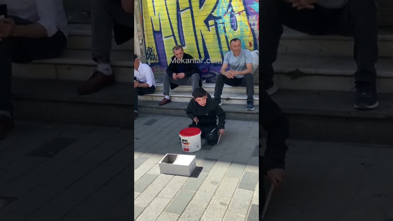 İstiklal Caddesinde bir yetenek