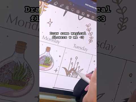 How I draw flowers! #drawwithme #doodle #journalideas