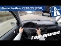 Mercedes-Benz C220 CDI (2001) on German Autobahn - POV High Speed Drive