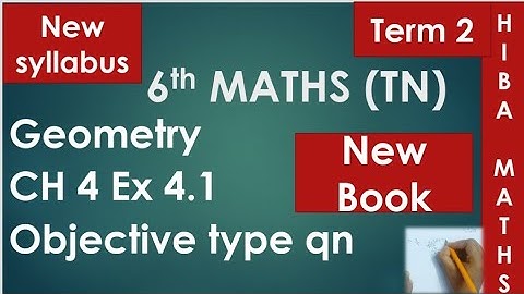 6th maths term 2 chapter 4 exercise 4.1 objective type question tn samacheer new syllabus 2020-2021