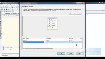 sql server integration services aggregate transform