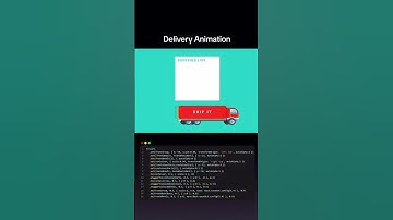 🚀 Smooth Delivery Animation with just HTML CSS & JavaScript! #coding #shorts #viralshorts