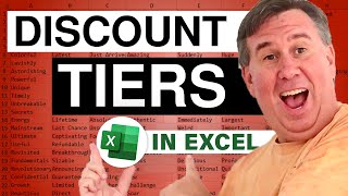 Excel - Calculate Discounts Based On Tiers In Excel - Episode 1955