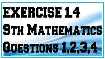 9th Class mathematics science group exercise 1.4 questions 1 to 4