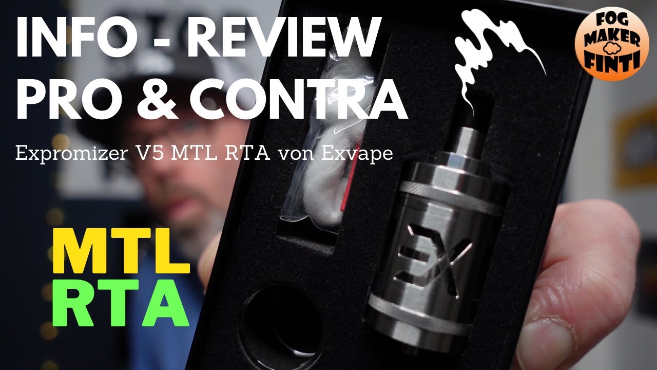 Expromizer V5 MTL RTA von Exvape | Info Review E Zigarette