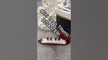 Mini Lego Titanic Build - The Unsinkable Ship Sinks Again!