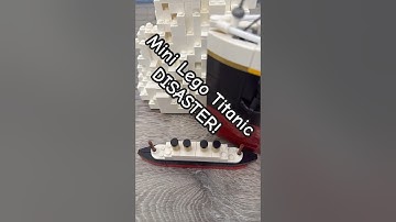 Mini Lego Titanic Build - The Unsinkable Ship Sinks Again!