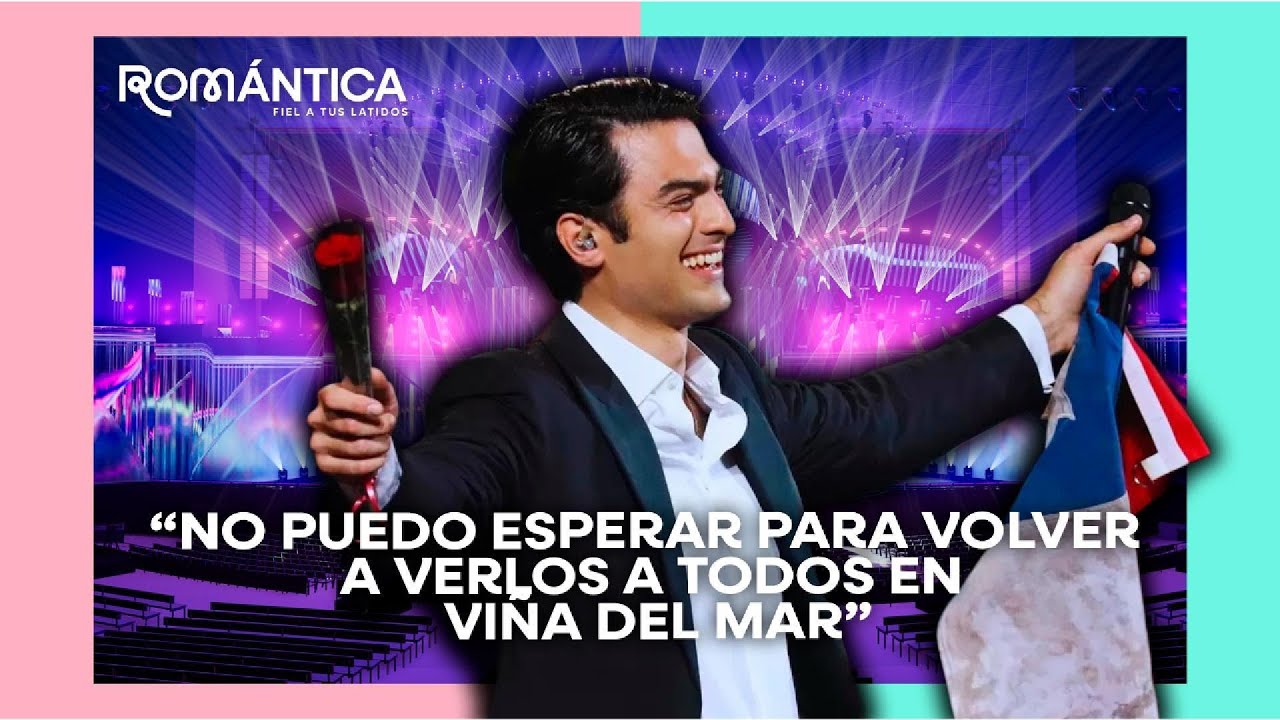 Matteo Bocelli ENAMORADO de Chile “No puedo esperar para volver a verlos a todos en Viña del Mar”