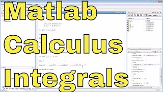 Matlab Training - 57 - Indefinite and Definite Integrals