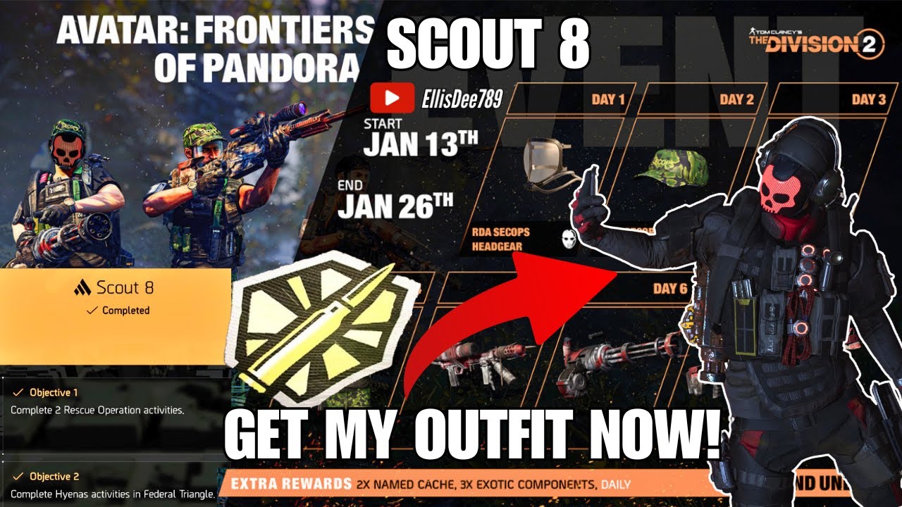 👕 Scout 8 Guide + Avatar Event Rewards! New Outfits & Weekly Update – The Division 2