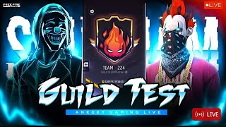 FREE FIRE LIVE😎 HARDEST GUILD TEST🔥 1v2 WITH SUBSCRIBERS #guildtest #tondegamer