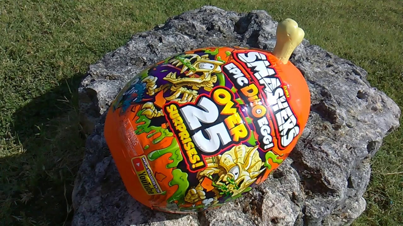 SMASHERS! Series 3, Round 1! First Look! Epic Dino Egg, Smash-O-Saur #1!