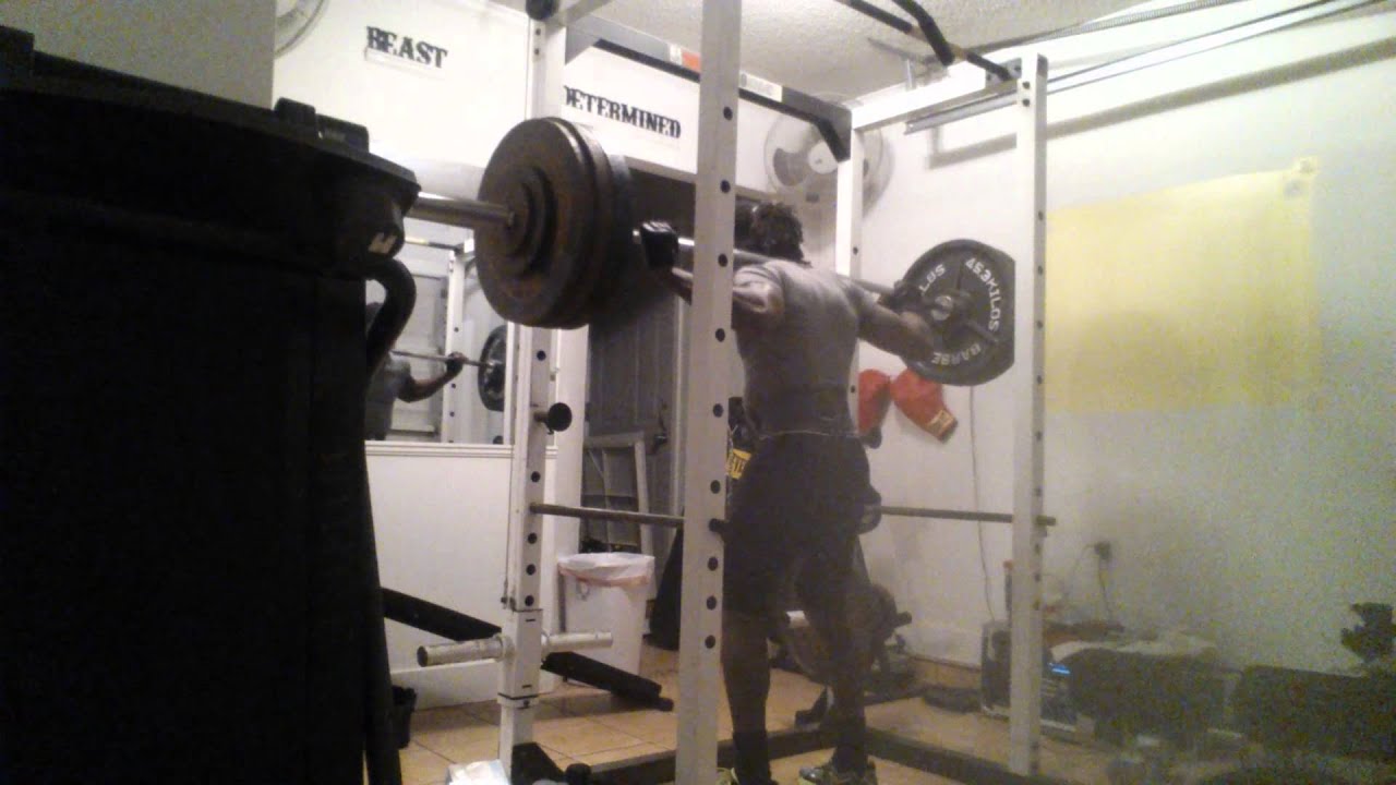 Keith McHoney at 150 lbs squats 450 lbs