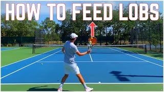 How To Feed Lobs During a Tennis Match Warm Up screenshot 3