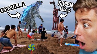 Reacting To - Godzilla Vs Siren Head In Real Life (INSANE)