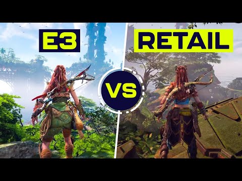 Horizon Forbidden West Trailer (E3) vs Retail (2022) | SBS Comparison