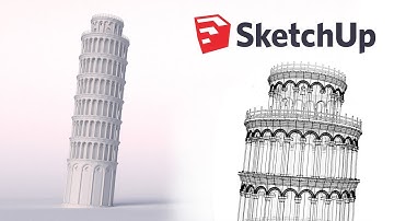 World’s Greatest Architecture - Modeling the tower of Pisa - Sketchup 2019