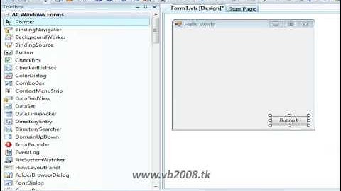Visual Basic 2008 Tutorial- Hello World