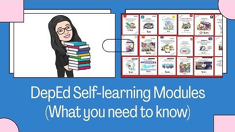 Parts of DepEd-ADM Self-learning Modules (SLMs)