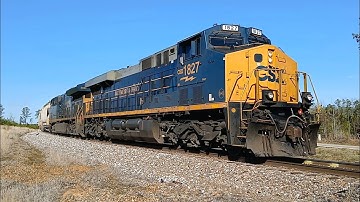 CSX M693 Rolls Through Bradley SC On The Mccormick Subdivision With B&O Heritage Unit Leading