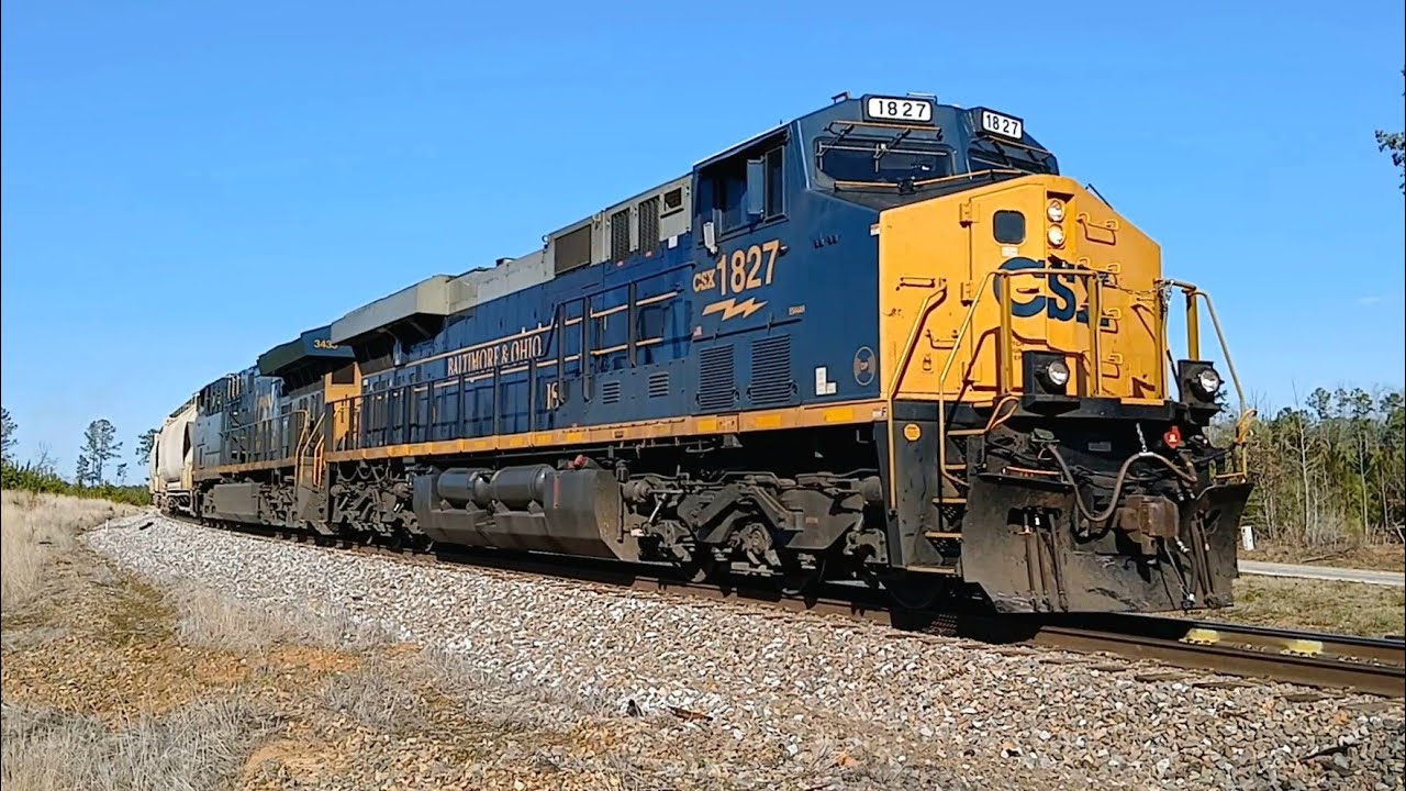 CSX M693 Rolls Through Bradley SC On The Mccormick Subdivision With B&O ...