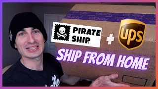 How to Print UPS Labels From Home Using Pirate Ship NEW Pirate Ship Feature in 2021