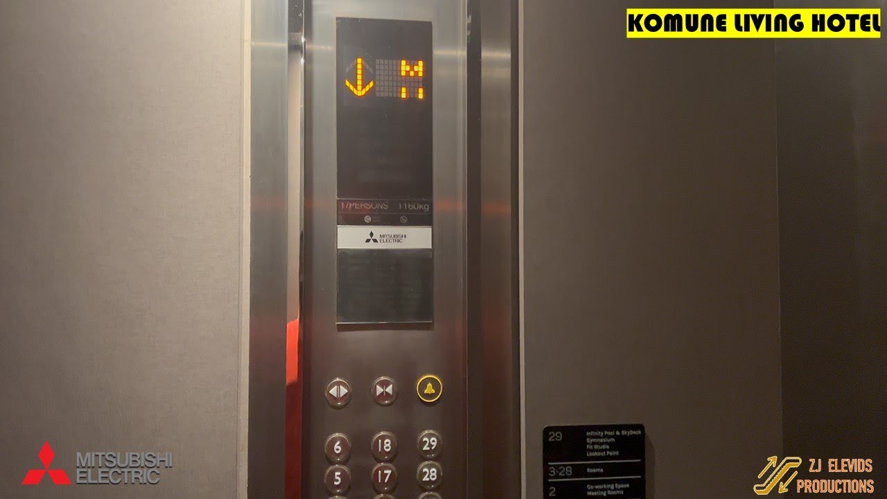 Mitsubishi Elevators at Komune Living Hotel, Bangsar, Kuala Lumpur, Malaysia. (PL4)